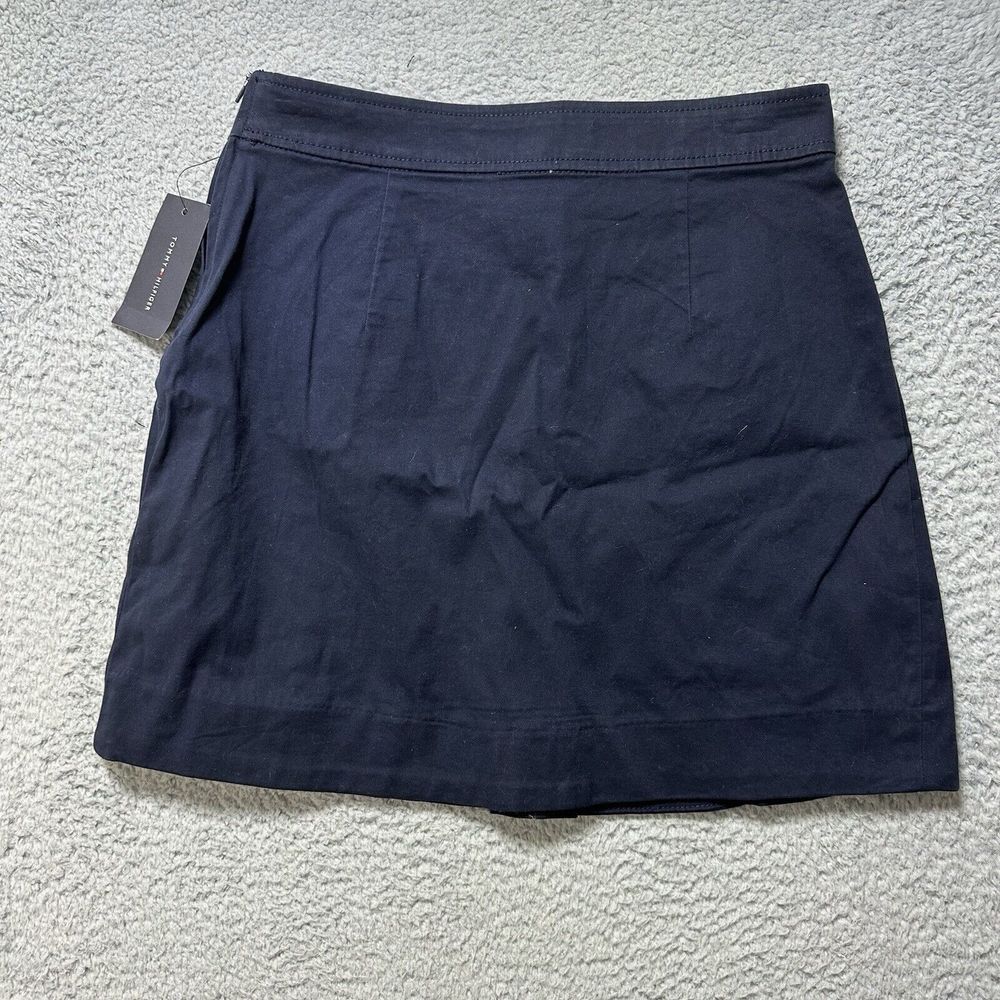 Tommy Hilfiger Women's Button-front Sailor Chino Skirt Sky Captain Old Money S 4 - Picture 8 of 10